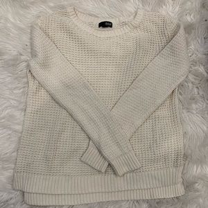 cream knit sweater